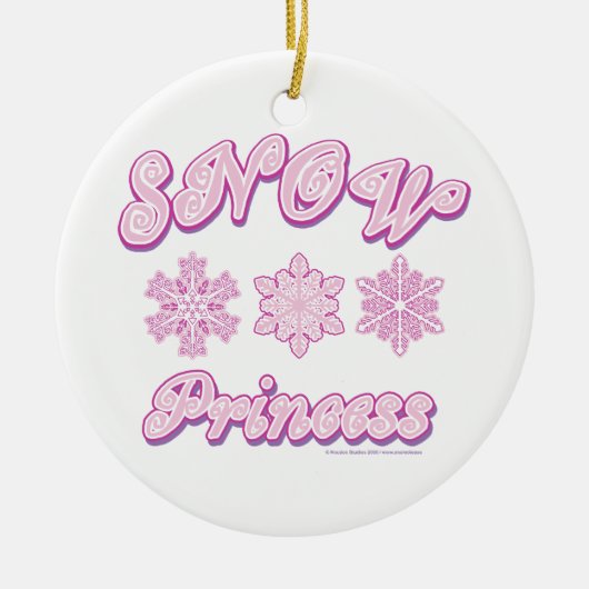 Snow Princess Keramisch Ornament (Voorkant)