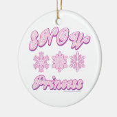 Snow Princess Keramisch Ornament (Links)