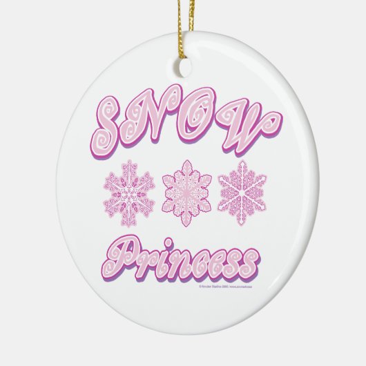 Snow Princess Keramisch Ornament (Links)