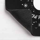 Snow Problemo Funny Christmas Snowman  Muismat (Hoek)