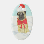 Snow Pug Inspirerend Ornament (Rechts)