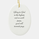 Snow Pug Inspirerend Ornament (Achterkant)