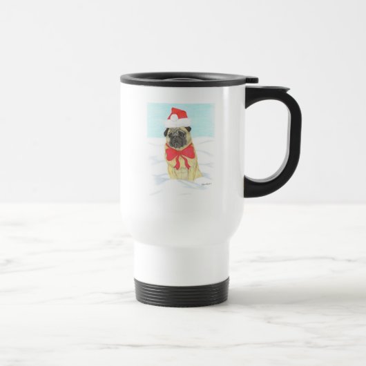 Snow Pug Travel Mug Reisbeker (Rechts)
