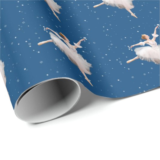 Snow Queen Ballerina Cadeaupapier (Rol Hoek)