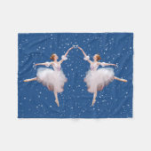 Snow Queen Ballerina Fleece Deken (Voorkant (Horizontaal))
