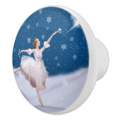 Snow Queen Ballerina Keramische Knop (Rechts)