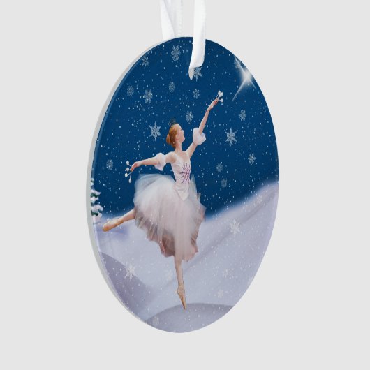 Snow Queen Ballerina  Ornament (voorkant)