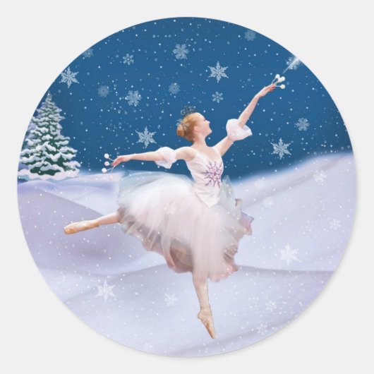 Snow Queen Ballerina Stickers (Voorkant)