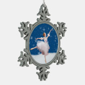 Snow Queen Ballerina  Tin Sneeuwvlok Ornament (Links)