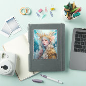Snow Queen Fantasy Kunst Sticker (iPad Cover)