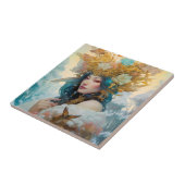 Snow Queen Fantasy Kunst Tegeltje (Zijkant)