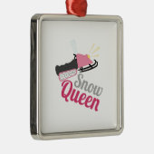 Snow Queen Metalen Ornament (Rechts)
