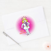Snow Queen Ronde Sticker (Envelop)