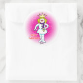 Snow Queen Ronde Sticker (Tas)