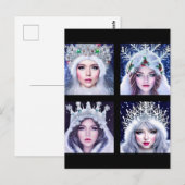 Snow Queens Winter Wonderland Briefkaart (Voorkant / Achterkant)