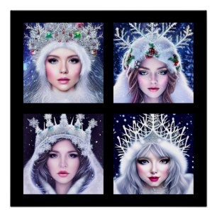 Snow Queens Winter Wonderland Perfect Poster