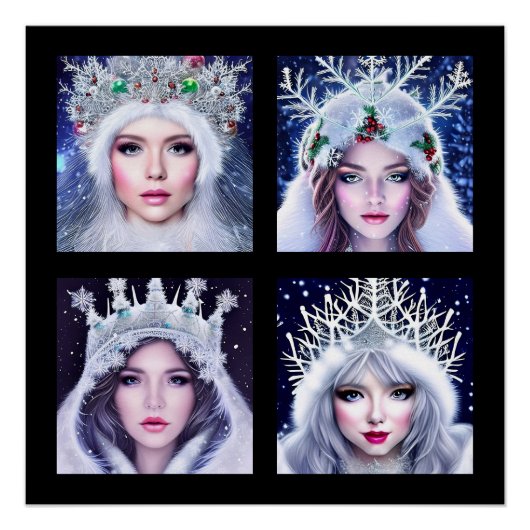 Snow Queens Winter Wonderland Perfect Poster (Voorkant)