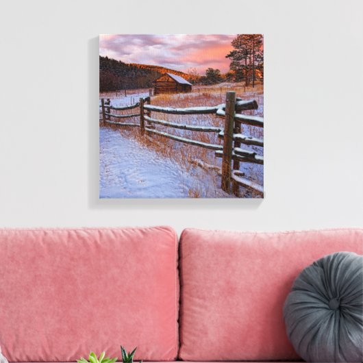 Snow Ranch Canvas Afdruk (Insitu (Woonkamer))