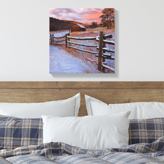 Snow Ranch Canvas Afdruk (Insitu (Slaapkamer))