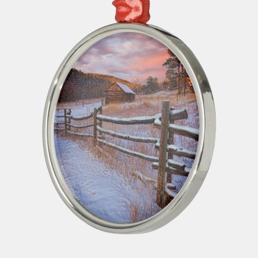 Snow Ranch Metalen Ornament (Links)