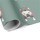Snow ready, French Bulldog Cadeaupapier (Rol Hoek)