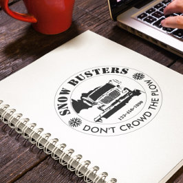 Snow Removal Business Uw Logo op maat toevoegen Notitieboek