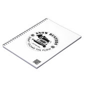 Snow Removal Business Uw Logo op maat toevoegen Notitieboek (Linkerzijde)