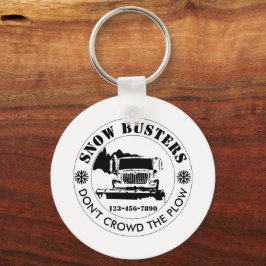 Snow Removal Business Uw Logo op maat toevoegen Sleutelhanger