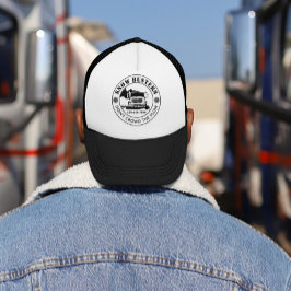 Snow Removal Business Uw Logo op maat toevoegen Trucker Pet