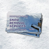 Snow removal services visitekaartje