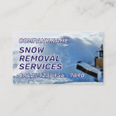 Snow removal services  visitekaartje (Voorkant)