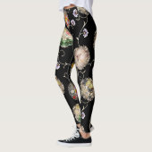 Snow ring pattern and vines japanese classic leggings (Links)