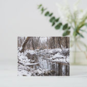 Snow Riverside Briefkaart (Staand voorkant)