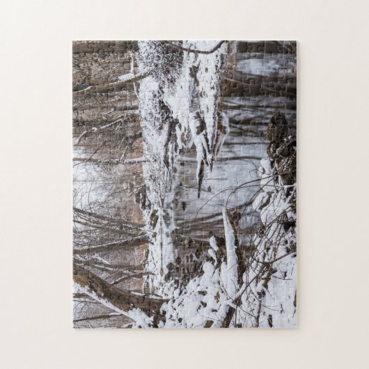 Snow Riverside Legpuzzel (Verticaal)
