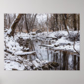 Snow Riverside Poster (Voorkant)