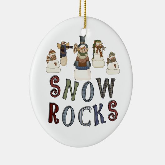 Snow Rocks Keepsake Ornament (Rechts)