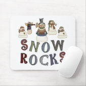 Snow Rocks T-shirts en geschenken Muismat (Met muis)