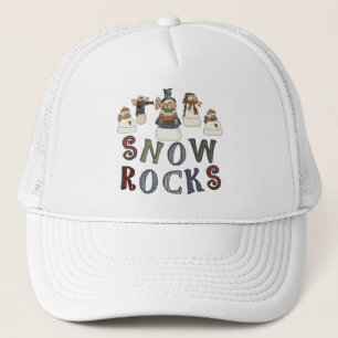 Snow Rocks T-shirts en geschenken Trucker Pet