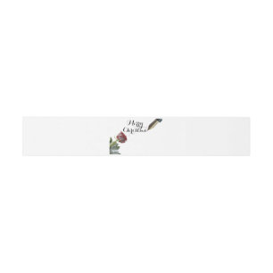 Snow roos Merry Kerstry Uitnodigingen Wikkel
