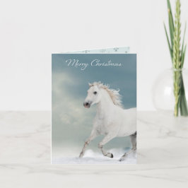 Snow Runner Paard Kerstmis Kaart