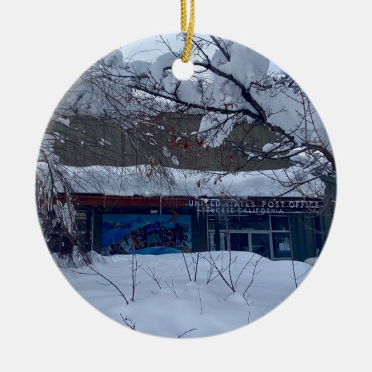 Snow Rush Keramisch Ornament (Voorkant)