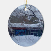 Snow Rush Keramisch Ornament (Links)