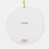 Snow Rush Keramisch Ornament (Achterkant)