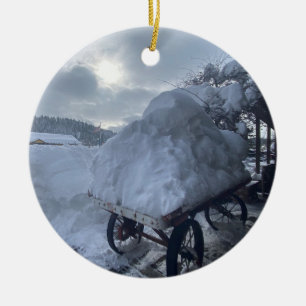 Snow Rush, Truckee, Californië Keramisch Ornament