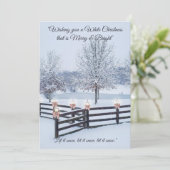 Snow Serene Design Feestdagenkaart (Staand voorkant)