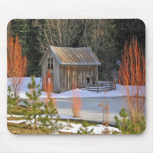 Snow Shed Mousepad Muismat (Voorkant)