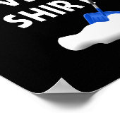 Snow Shoveling Shirt Snow Clearing Funny Winter Sn Poster (Hoek)