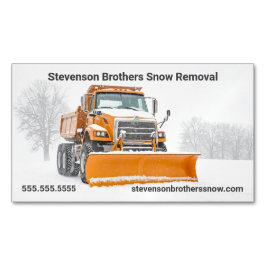 Snow Shoveling Verwijdering Bedrijf Marketing Magnetisch Visitekaartje