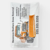 Snow Shoveling Verwijdering Bedrijf Marketing Spandoek (Verticaal)