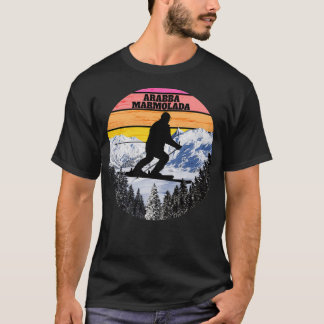 Snow Ski Arabba Marmolada Skiing Fields Italië T-shirt